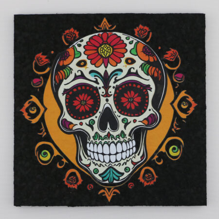 Candy skull and roses