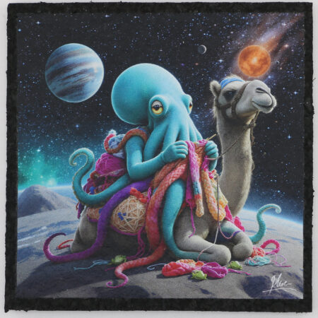 Octopus Knitting on a Camel V1